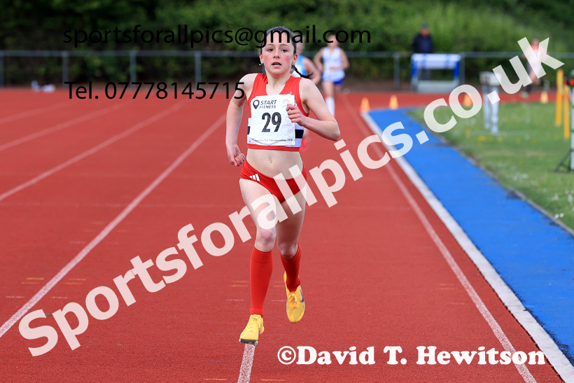 1500 metres, 2026 North Eastern Track and Field Champs, Shildon, County Durham. Photo: David T. Hewitson/Sports for All Pics